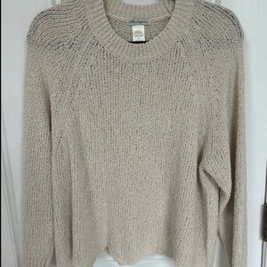 Cotton Emporium Cream Crew Neck Sweater